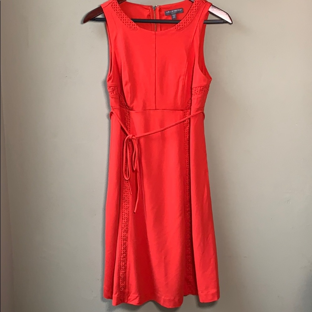 Pea in the Pod Orange Maternity Mini Dress M
